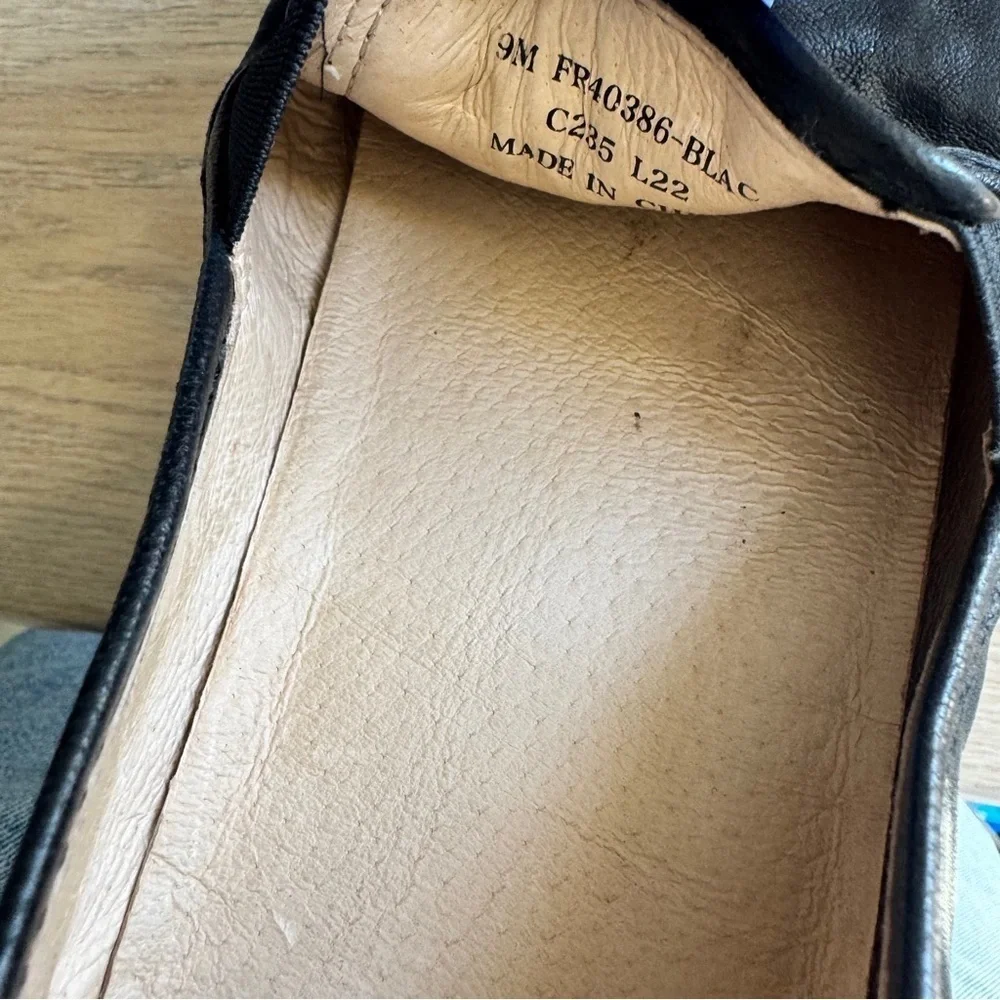 Frye Mia Black Slip-On Shoes